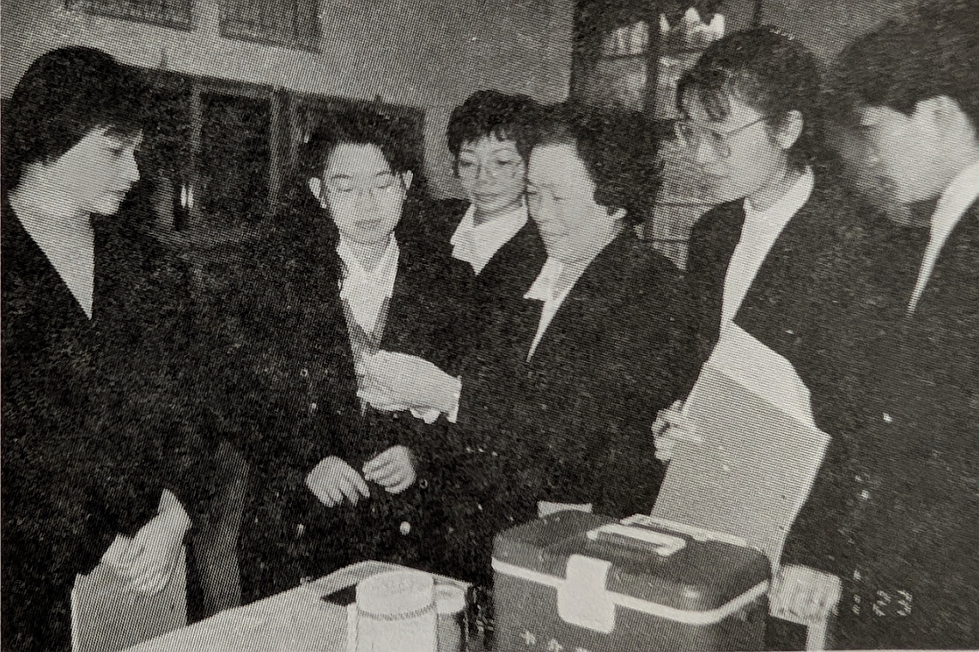 黃菊技正指導學員接種卡介苗技術